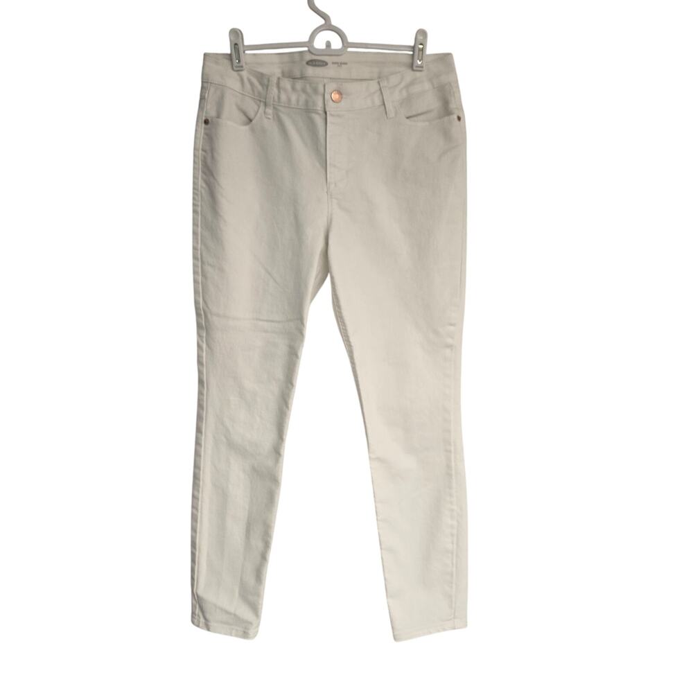 Women's Old Navy "Super Skinny Ankle" Jeans White Denim | Size 10